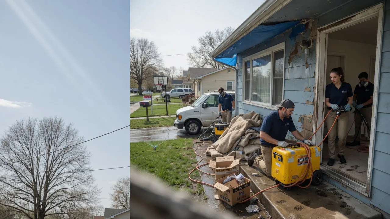 Basement Flood Cleanup in Brownstown, IL near me